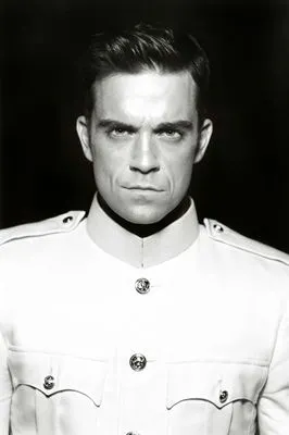Robbie Williams White Water Bottle With Carabiner