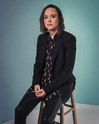 Ellen Page White Water Bottle With Carabiner