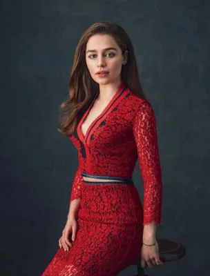 Emilia Clarke White Water Bottle With Carabiner