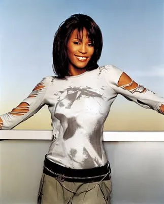 Whitney Houston Women's Deep V-Neck TShirt