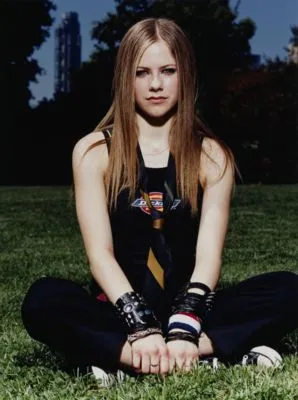 Avril Lavigne White Water Bottle With Carabiner