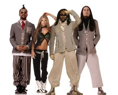 Fergie and The Black Eyed Peas Women's Junior Cut Crewneck T-Shirt