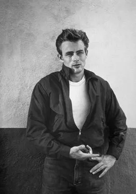 James Dean White Water Bottle With Carabiner