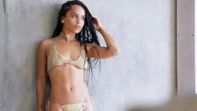 Zoe Kravitz White Water Bottle With Carabiner