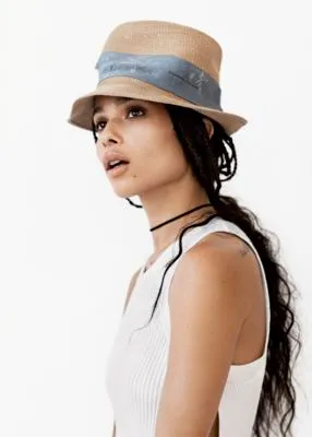 Zoe Kravitz White Water Bottle With Carabiner