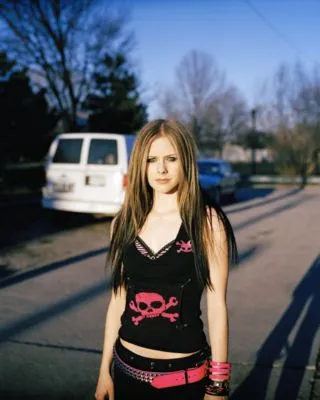 Avril Lavigne White Water Bottle With Carabiner