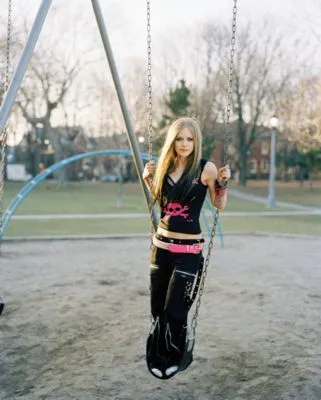 Avril Lavigne White Water Bottle With Carabiner