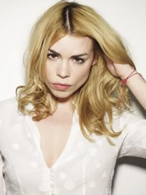 Billie Piper White Water Bottle With Carabiner