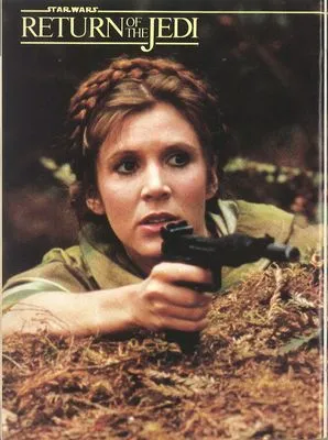 Carrie Fisher White Water Bottle With Carabiner