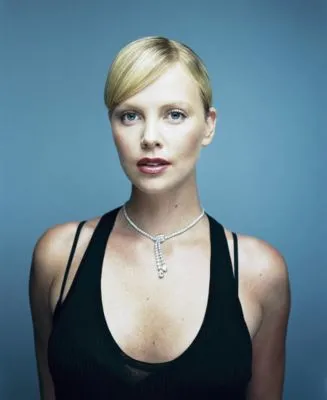 Charlize Theron White Water Bottle With Carabiner