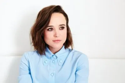 Ellen Page White Water Bottle With Carabiner