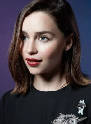 Emilia Clarke White Water Bottle With Carabiner