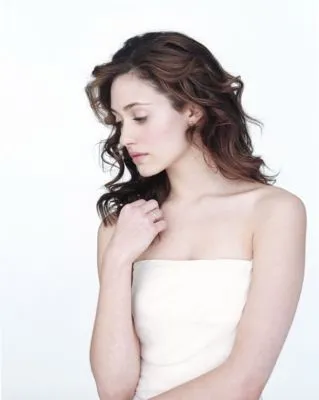 Emmy Rossum White Water Bottle With Carabiner