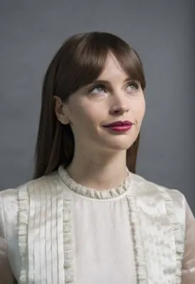 Felicity Jones White Water Bottle With Carabiner