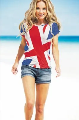 Geri Halliwell White Water Bottle With Carabiner