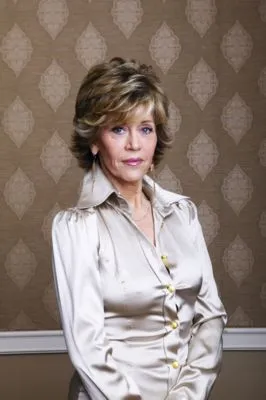 Jane Fonda White Water Bottle With Carabiner