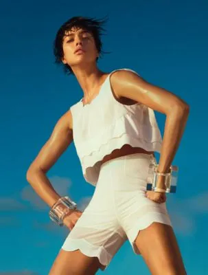 Irina Shayk White Water Bottle With Carabiner