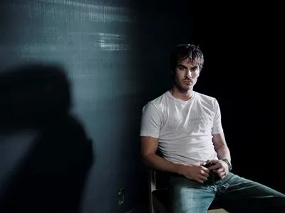 Ian Somerhalder White Water Bottle With Carabiner