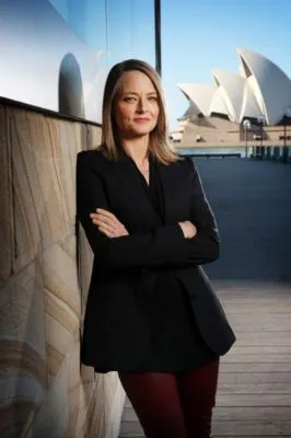 Jodie Foster White Water Bottle With Carabiner