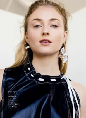 Sophie Turner White Water Bottle With Carabiner