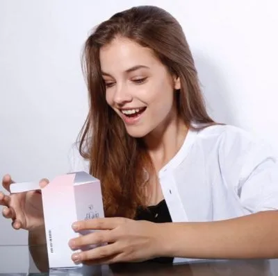 Barbara Palvin White Water Bottle With Carabiner