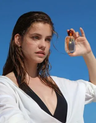 Barbara Palvin White Water Bottle With Carabiner