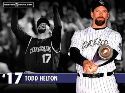 Todd Helton White Water Bottle With Carabiner