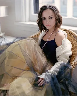 Christina Ricci White Water Bottle With Carabiner