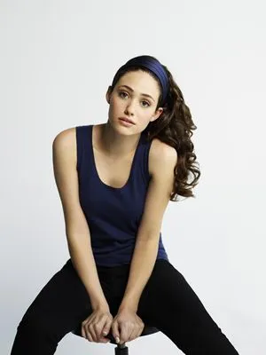 Emmy Rossum White Water Bottle With Carabiner