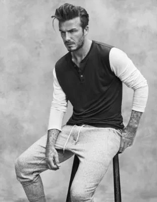 David Beckham Men's V-Neck T-Shirt