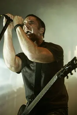 Trent Reznor White Water Bottle With Carabiner