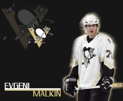 Evgeni Malkin White Water Bottle With Carabiner