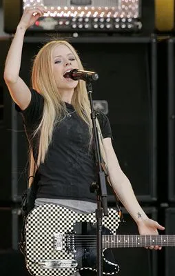 Avril Lavigne White Water Bottle With Carabiner