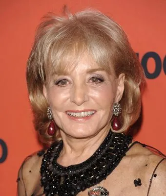 Barbara Walters White Water Bottle With Carabiner
