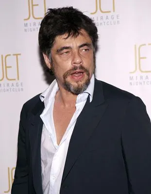 Benicio del Toro White Water Bottle With Carabiner