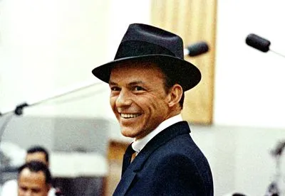Frank Sinatra Round Flask