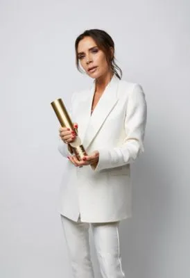 Victoria Beckham White Water Bottle With Carabiner