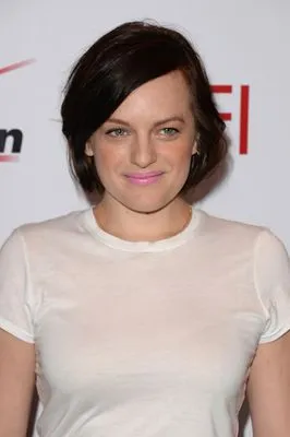 Elisabeth Moss (events) White Water Bottle With Carabiner