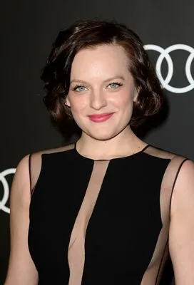 Elisabeth Moss (events) White Water Bottle With Carabiner