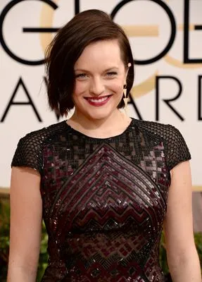 Elisabeth Moss (events) White Water Bottle With Carabiner