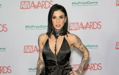 Joanna Angel White Water Bottle With Carabiner