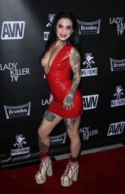 Joanna Angel White Water Bottle With Carabiner