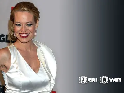 Jeri Ryan White Water Bottle With Carabiner