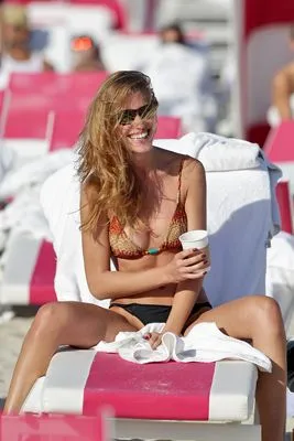 Olga Kent (bikini) White Water Bottle With Carabiner
