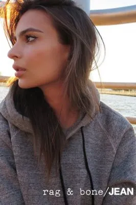 Emily Ratajkowski White Water Bottle With Carabiner