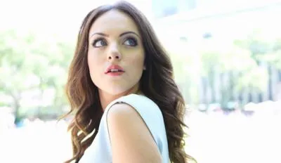 Elizabeth Gillies White Water Bottle With Carabiner