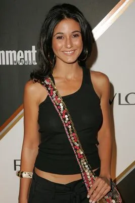 Emmanuelle Chriqui White Water Bottle With Carabiner