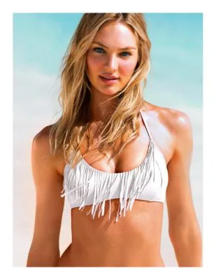 Candice Swanepoel White Water Bottle With Carabiner