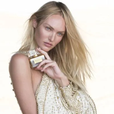 Candice Swanepoel White Water Bottle With Carabiner