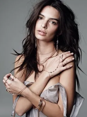 Emily Ratajkowski Round Flask